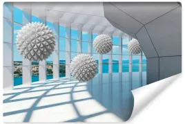fototapeta-do-salonu-sypialni-krajobraz-tunel-3d-kule-abstrakcja-450x300