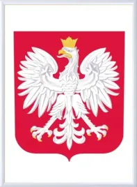 godlo-polski-w-ramie-aluminiowej-plexi-21x297-a4-srebrnej