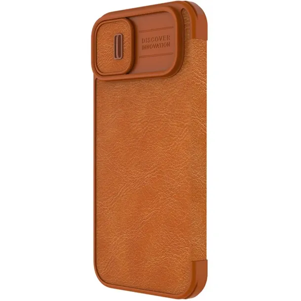 etui-do-iphone-14-plus-nillkin-qin-leather-pro-kolor-brazowy