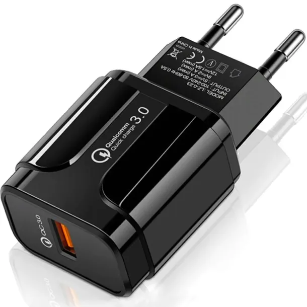 SZYBKA ŁADOWARKA SIECIOWA DO SZYBKIEGO ŁADOWANIA TELEFONU QUICK CHARGE 3.0