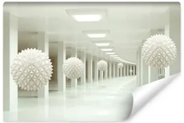 fototapeta-scienna-tunel-efekt-3d-abstrakcyjne-kule-450x300