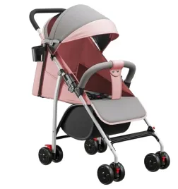 wozek-spacerowy-dzieciecy-lekki-skladany-regulowany-do-15-kg-szary-rozowy