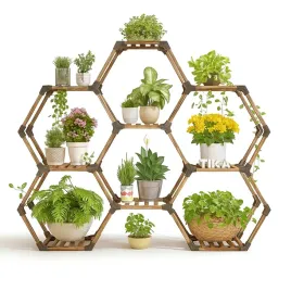 regal-na-kwiaty-modulowy-kwietnik-drewniany-szesciokatny