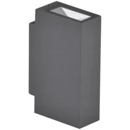 lampa-scienna-kinkiet-zewnetrzny-ogrodowy-led-gora-dol-grafitowy-polux