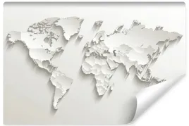 fototapeta-scienna-mapa-swiata-nowoczesny-efekt-3d-kontynenty-450x300