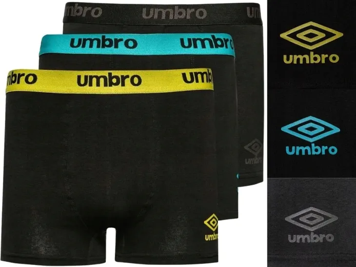 Bokserki majtki męskie Umbro Blackford 3 pary L
