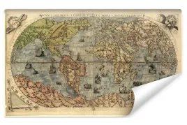 fototapeta-scienna-starozytna-mapa-swiata-styl-retro-450x300