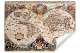 fototapeta-scienna-antyczna-mapa-swiata-styl-vintage-do-biura-450x300