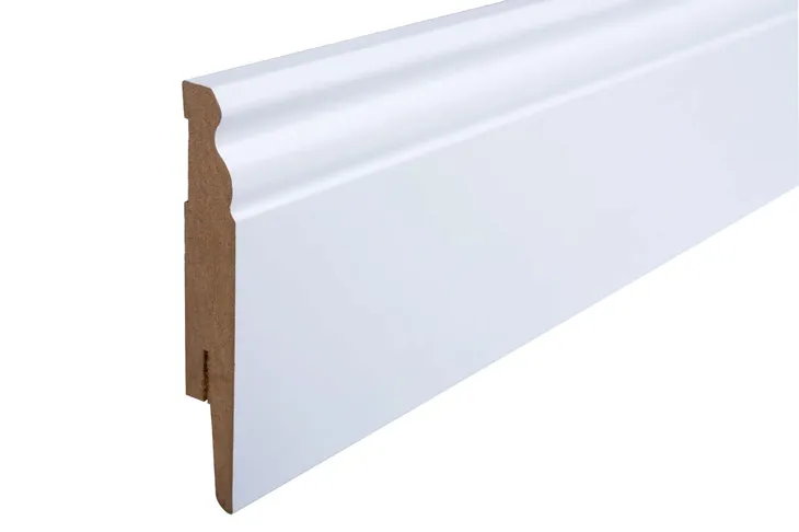Listwa przypodłogowa MDF 10 BIAŁA Cokół FREZOWANA