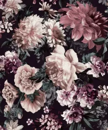 tapeta-pudrowe-kwiaty-liscie-flizelina-174601