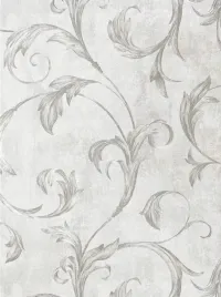 tapeta-95025-szara-girlanda-z-lisci-laserowa-fliz