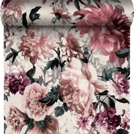 tapeta-pudrowe-kwiaty-liscie-flizelina-174602