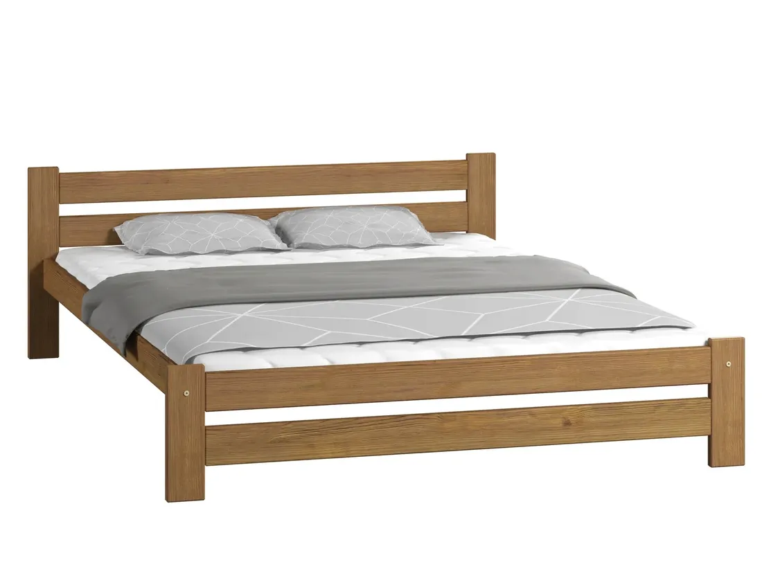 lozko-drewniane-sosnowe-agata-160x200-rama-dab-stan-nowy