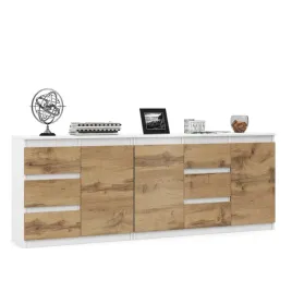 komoda-szafka-zestaw-duza-pojemna-szuflady-biala-dab-wotan-natalia-200-cm