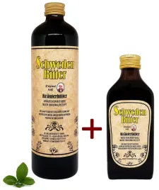 Zdjęcie produktu Oryginalne Zioła Szwedzkie wg. Treben Austria 32% alk. - 500ml+200ml alk