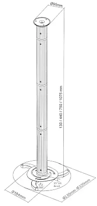 uchwyt-projektora-brateck-prb-3-stan-nowy