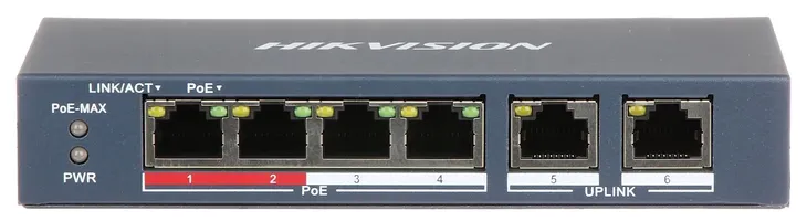 switch-poe-ds-3e0106p-e-m-6-portowy-hikvision-stan-nowy