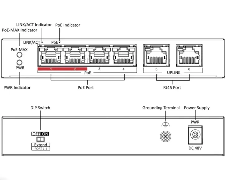 switch-poe-ds-3e0106p-e-m-6-portowy-hikvision-waga-z-opakowaniem-0-25-kg-stan-nowy