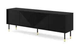szafka-rtv-woody-180-cm-4d-frezowana-czarny-mat