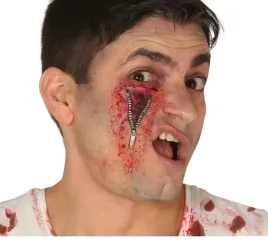 rana-lateksowa-zamek-blyskawiczny-zombie-make-up-charakteryzacja-halloween
