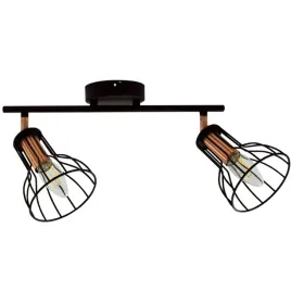 lampa-scienna-sufitowa-czarna-miedziana-druciane-klosze-loft-2-pkt-polux