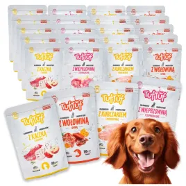 mokra-karma-dla-psa-bult-tuf-tuf-saszetka-mielonka-mieso-mix-smakow-20x100g