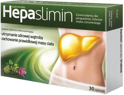 HEPASLIMIN trawienie i praca wątroby 30 tabletek