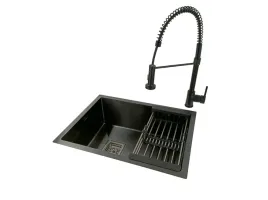 stalowy-zlewozmywak-jednokomorowy-czarny-antracyt-bateria-syfon