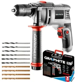 graphite-wiertarka-udarowa-550w-uchwyt-13mm-10-wiertel-walizka-58g735