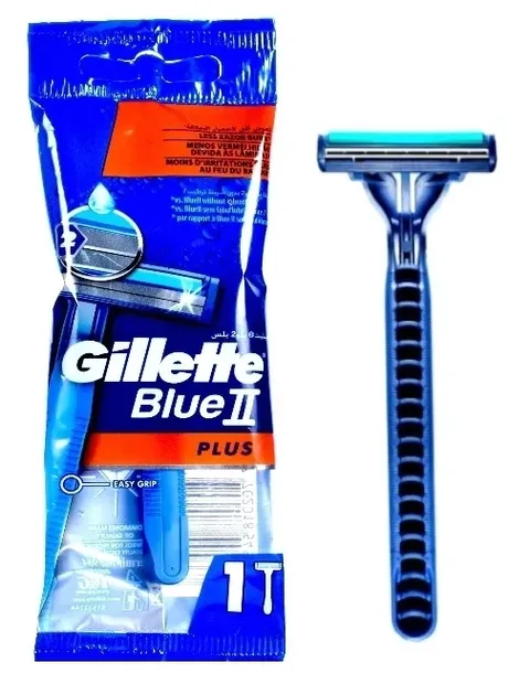 GILLETTE MASZYNKA DO GOLENIA BLUE II PLUS JEDNORAZOWA Z PASKIEM ALOESOWYM