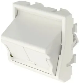 plyta-czolowa-katowa-adapter-mosaic-45x45-2x-keystone-netkey-panduit