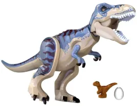 dinozaur-tyranozaur-28cm-maly-dino-i-jajo-klocki-naklejka-jurassic-gratis