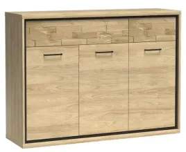 dab-komoda-szeroka-135-cm-pojemna-drewniany-zdobiony-panel-salon-jadalnia