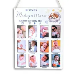 ramka-na-roczek-z-imieniem-12-zdjec-prezent-chlopiec
