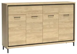 dab-komoda-szeroka-177-cm-pojemna-metalowe-nogi-salon-jadalnia-sypialnia