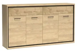 dab-komoda-szeroka-177-cm-pojemna-drewniany-zdobiony-panel-salon-jadalnia