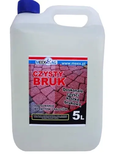 CZYSTY BRUK DO CZYSZCZENIA KOSTKI BRUKOWEJ 5L