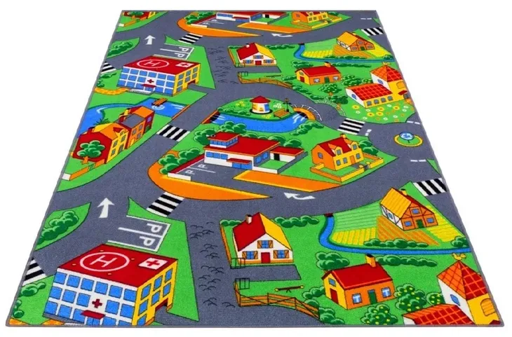 DYWAN WYKŁADZINA DROGI WIEŚ ULICE MIASTO FARMA CARS DISNEY ULICZKI 150x200