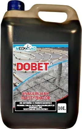 UNIWERSALNY Plastyfikator do betonu DOBET 10 L
