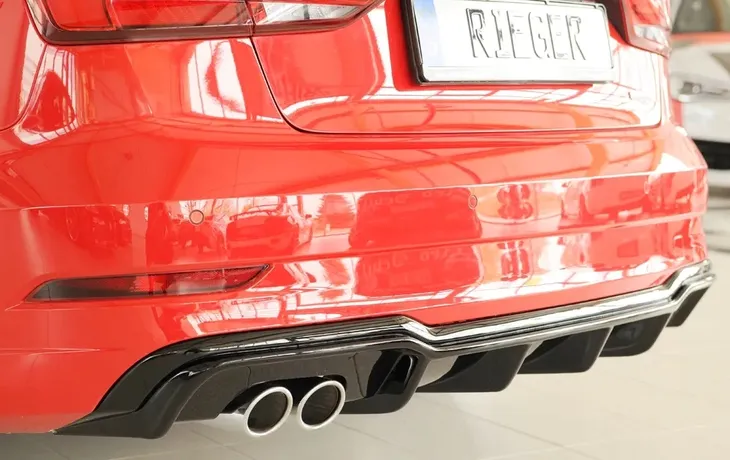 Dokładka tylnego zderzaka dyfuzor do AUDI A3 8V 2016-2020 FL