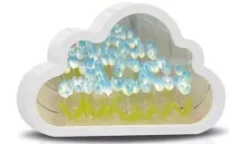 lampka-nocna-chmurka-lustro-niebieskie-tulipany-biala