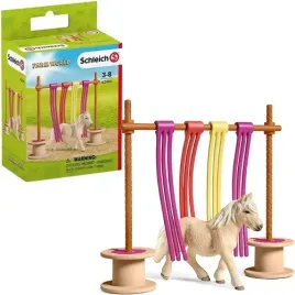schleich-kucyk-bramka-z-kolorowymi-tasiemkami-farm-world-konik