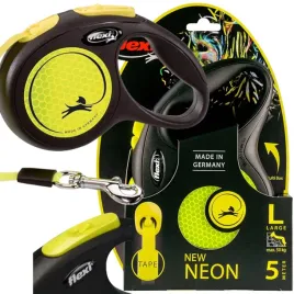 flexi-mocna-smycz-automatyczna-odblaskowa-dla-psa-neon-tasma-l-do-50kg-5m
