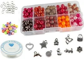 koraliki-szklane-8mm-organizer-220szt-zestaw-czerwono-pomaranczowo-brazowy