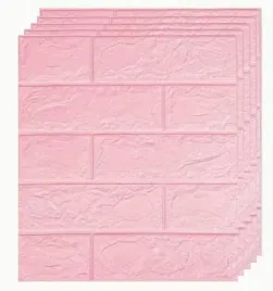 plytki-scienne-naklejki-3d-cegla-piankowa-rozowa-zestaw-50-sztuk