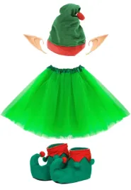 stroj-elfa-damski-doroslych-spodniczka-zielona-czapka-uszy-buty