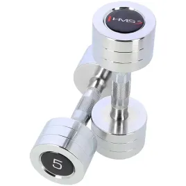 hantle-2x5kg-hantelki-ciezarki-hms-zestaw-chromowane-do-treningu-cwiczen