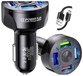ladowarka-do-auta-4x-usb-pd-qc-3-0-do-telefonu-kabel-szybkie-ladowanie