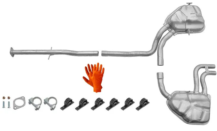 MINI COOPER S 1.6i 16v MAN. 120-125kW (2002-11/2006) TŁUMIK KOŃCOWY L + P