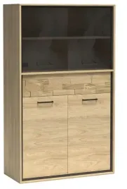 dab-witryna-szeroka-niska-drewniany-ozdobny-panel-pojemna-salon-jadalnia